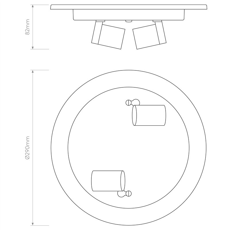 Astro Ceiling Base 290 | Ceiling lamp