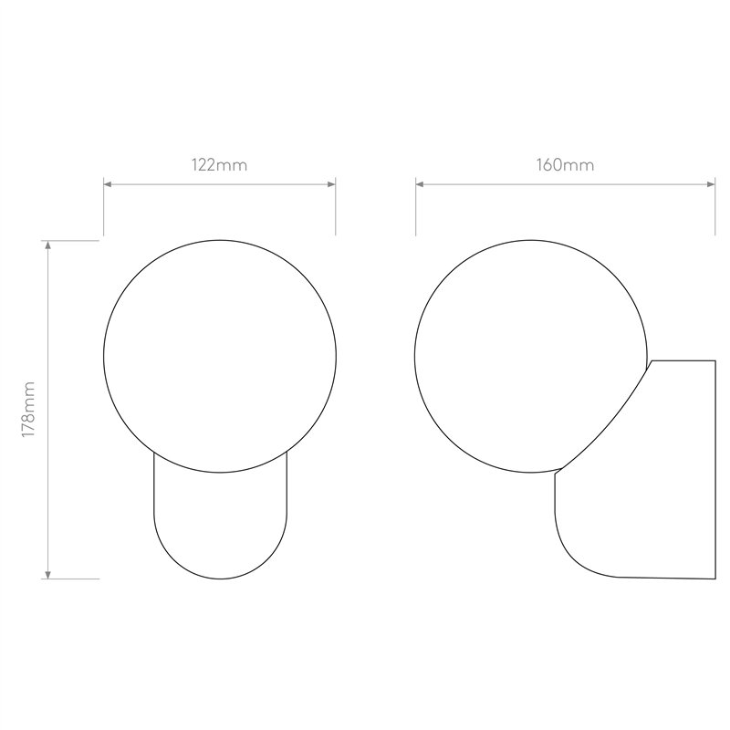 Astro Lyra Wall Single | Wall lamp
