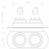 Astro Trimless Round Twin Adjustable | Einbauspot