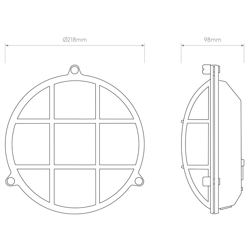 Astro Thurso Round | Wandlampe