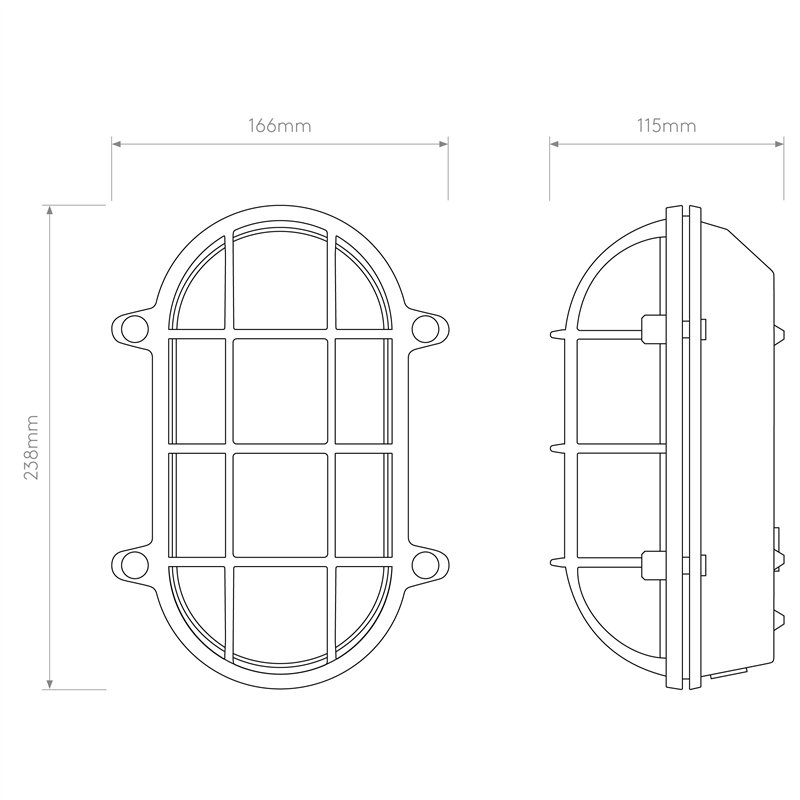 Astro Thurso Oval | Wandlampe