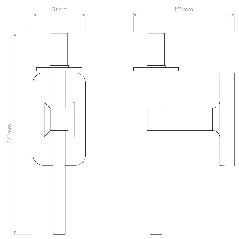 Astro Tacoma Single | Wandlampe