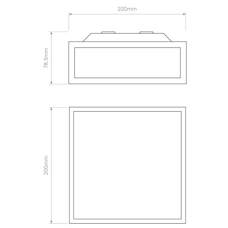 Astro Mashiko 200 Square | Plafondlamp