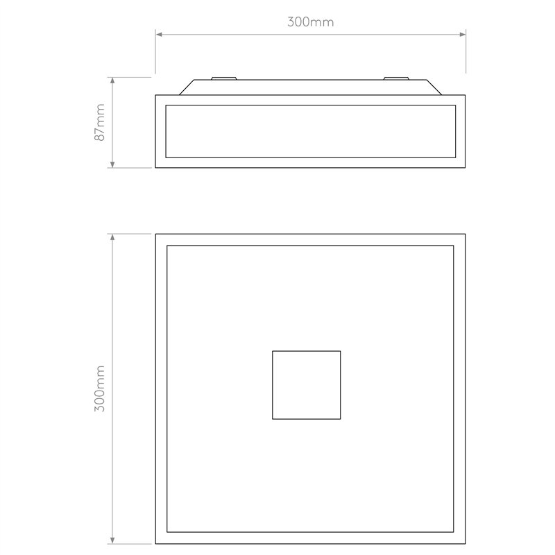 Astro Mashiko Classic 300 Square | Plafonnier