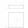 Astro Mashiko Classic 300 Square | Plafonnier