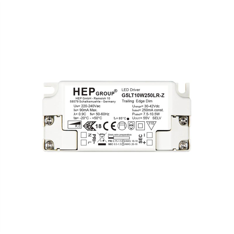 Astro LED Driver CC 250mA 10.5W Phase Dim