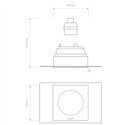 Astro Trimless Square Adjustable | Inbouwspot