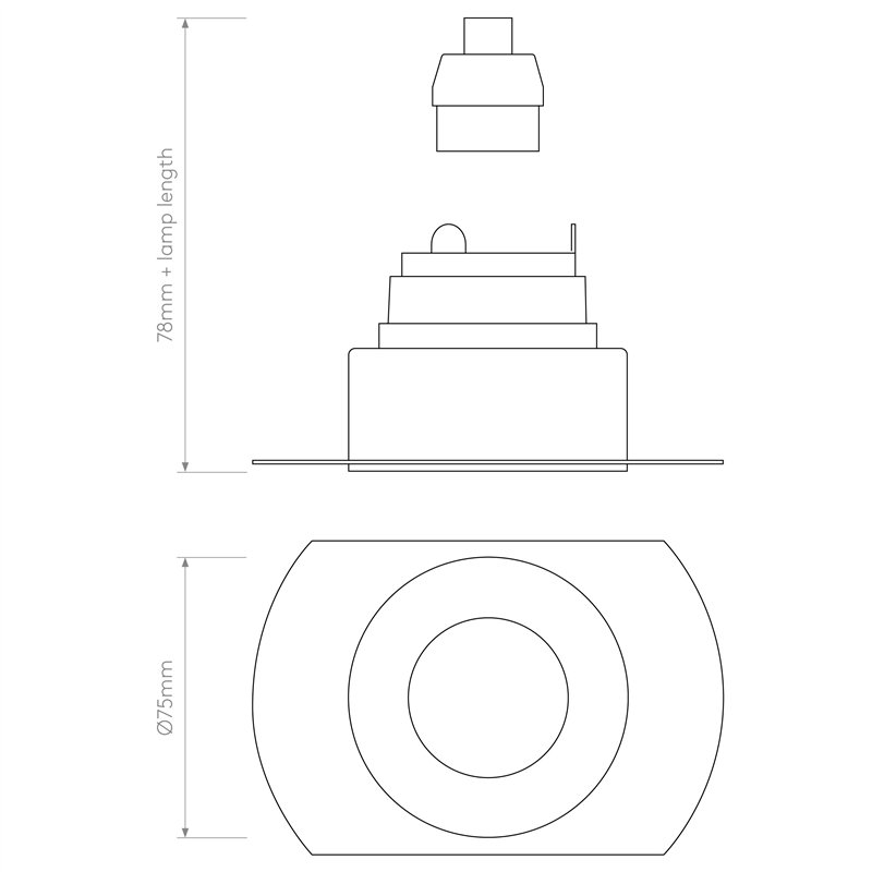 Astro Trimless Round Fixed | Spot encastré