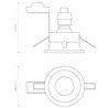 Astro Minima Round Fixed IP65 | Spot encastré
