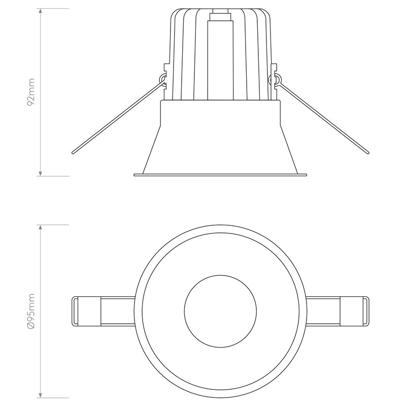 Astro Minima Round IP65 Fire-Rated LED | Spot encastré