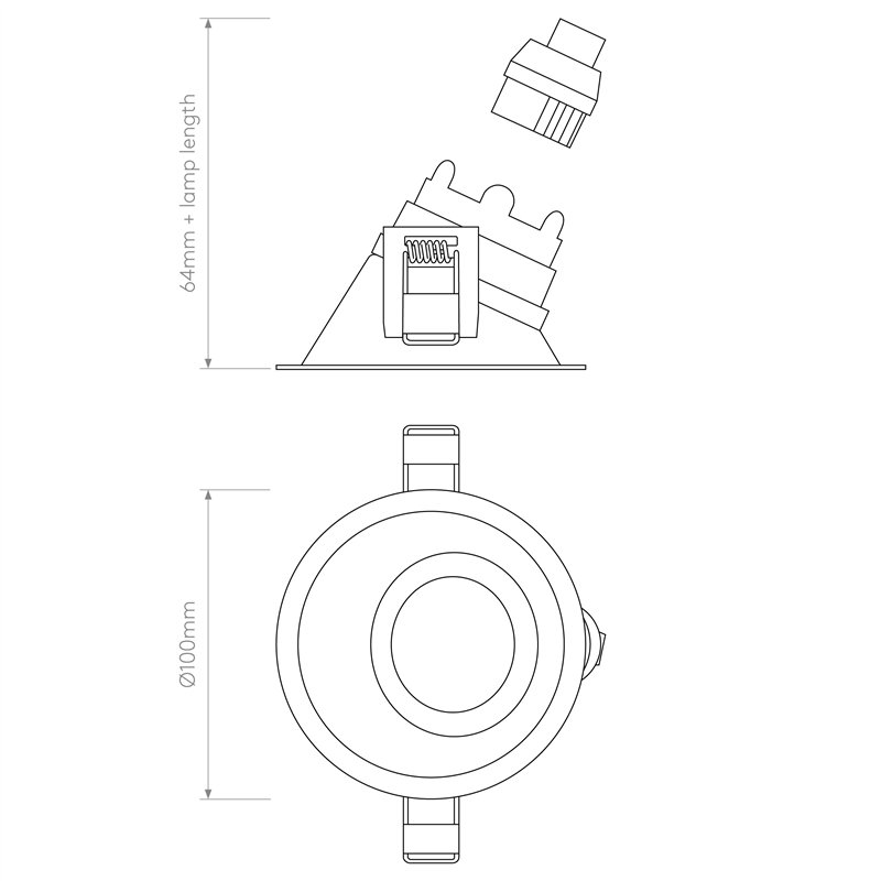 Astro Minima Slimline 25 Fire-Rated IP65 | Recessed spot