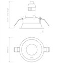 Astro Minima Slimline Round Adjustable Fire-Rated | Inbouwspot