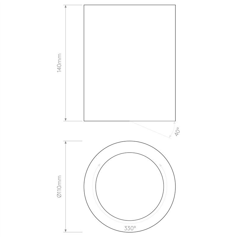 Astro Osca Round 140 Adjustable | Plafondlamp