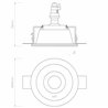Astro Blanco Round Adjustable | Spot encastré