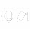 Astro Ascoli Single Switched | Wall lamp
