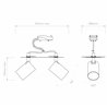 Astro Ascoli Twin Recessed | Ceiling lamp