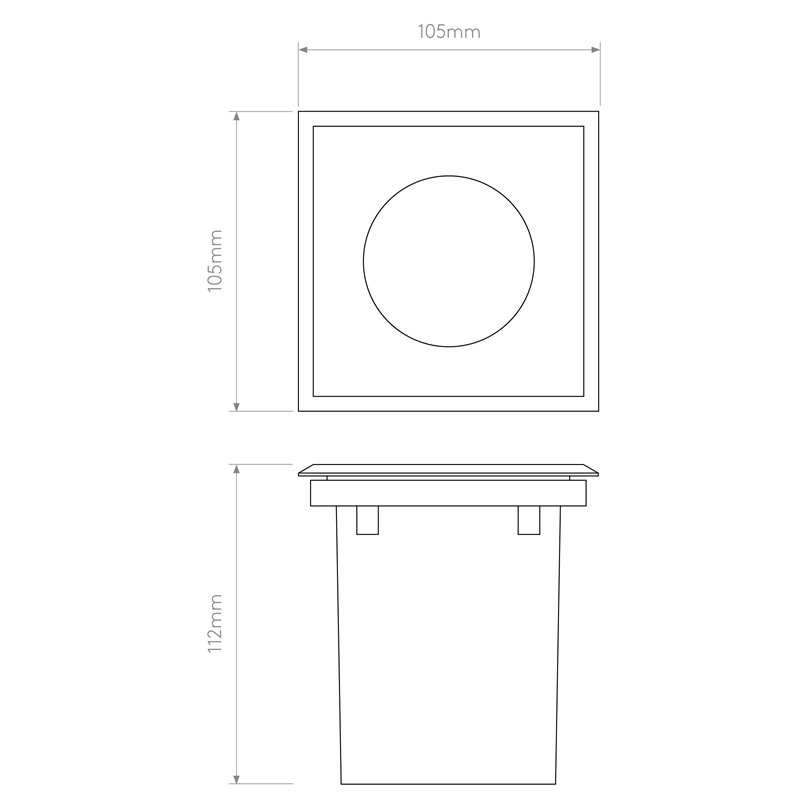 Astro Gramos Square | Grondlamp
