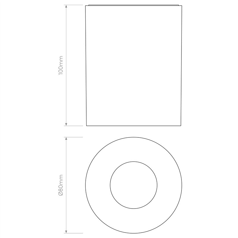 Astro Kos Round 100 LED | Ceiling lamp