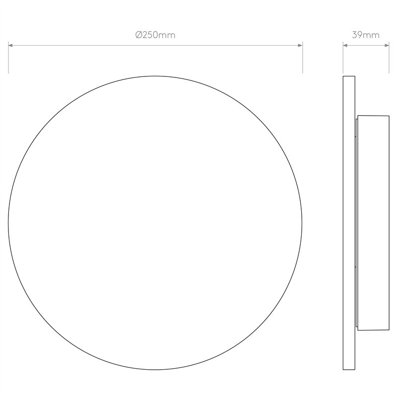 Astro Eclipse Round 250 | Wall lamp