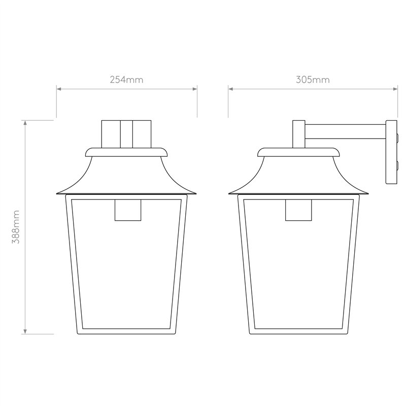 Astro Richmond Wall Lantern 254 | Wandlampe