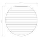 Astro Nara Globe Ribbed Glass