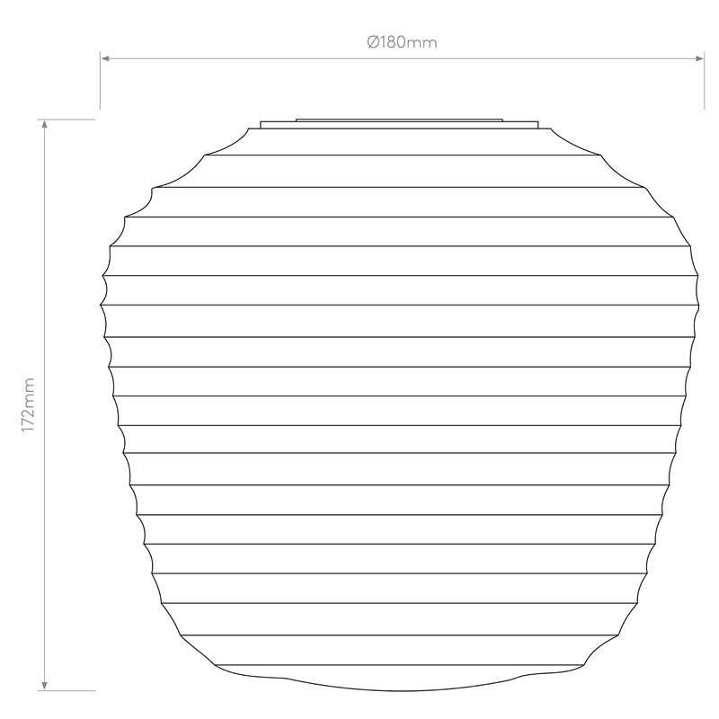 Astro Nara Taper Ribbed Glass
