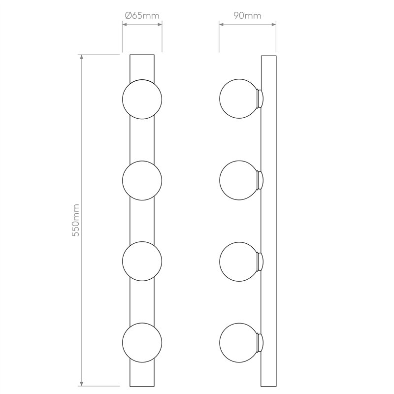 Astro Cabaret 4 II | Wall lamp