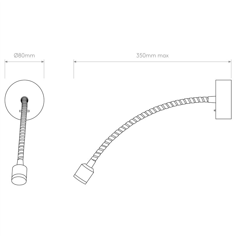 Astro Fosso Switched LED | Wall lamp
