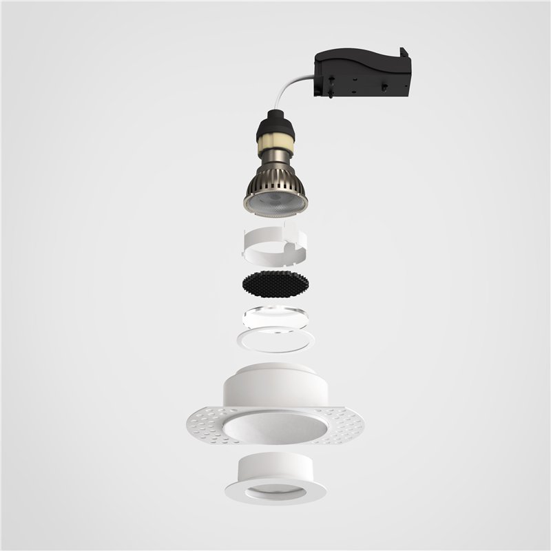 Astro Trimless Slimline Round Fixed Fire-Rated IP65 | Spot encastré