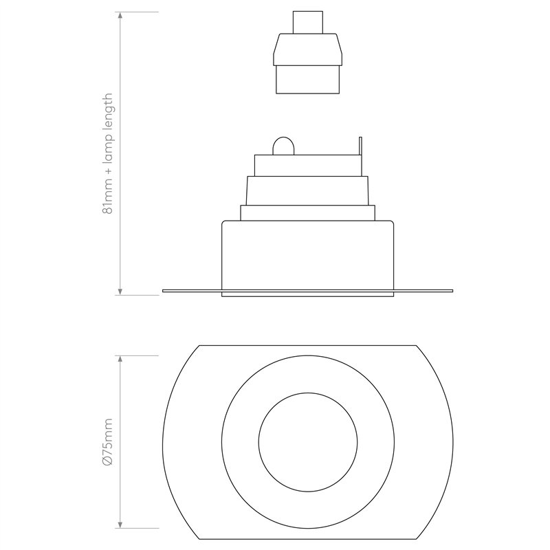Astro Trimless Slimline Round Fixed Fire-Rated IP65 | Einbauspot