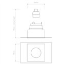 Astro Trimless Square Fixed | Inbouwspot
