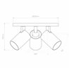 Astro Ascoli Triple Round | Plafonnier