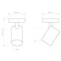 Astro Aqua Single | Plafondlamp
