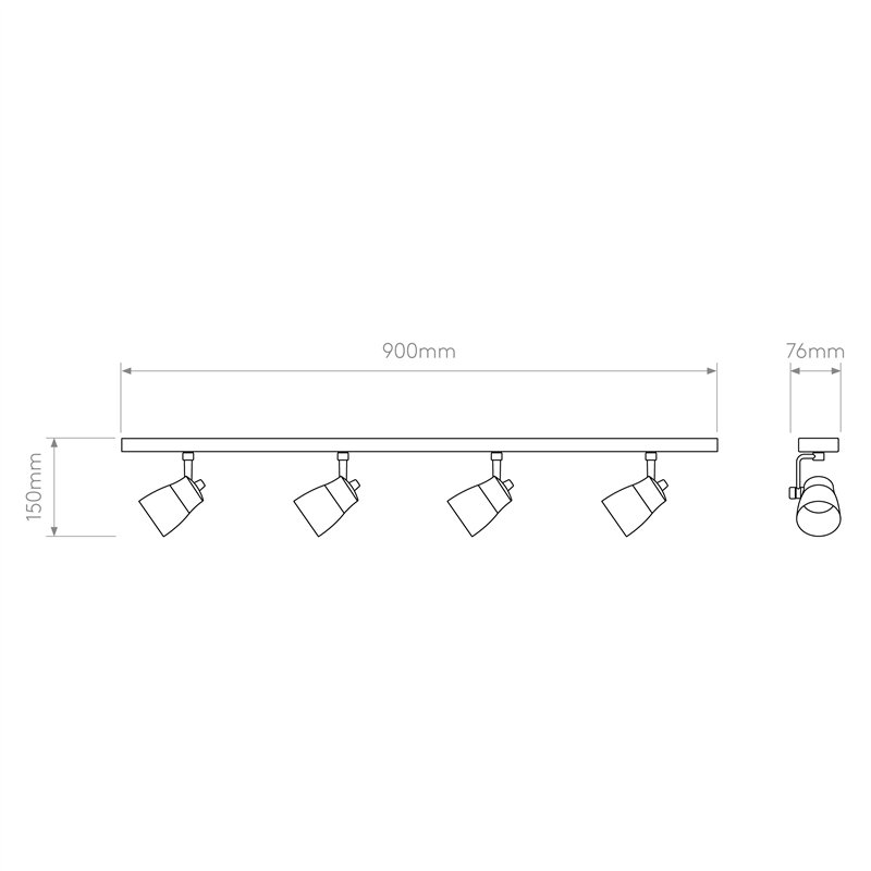Astro Juno Four Bar | Plafondlamp