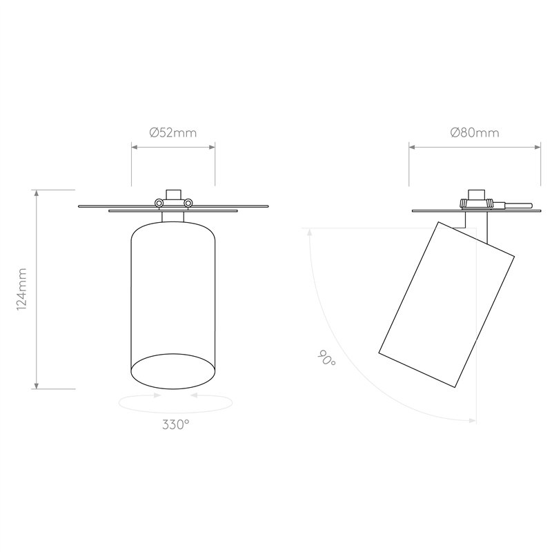 Astro Can 50 Recessed | Spot encastré