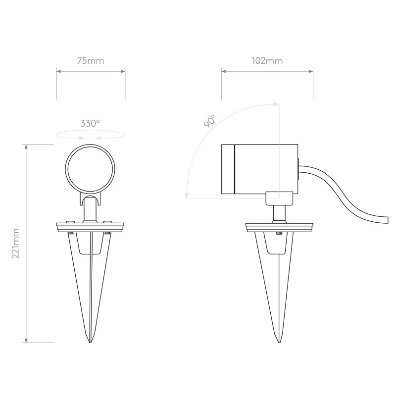 Astro Bayville Spike Spot 12V | Grondlamp