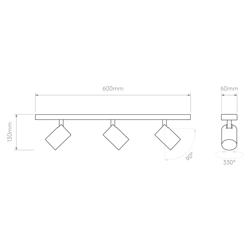 Astro Ascoli Triple Bar | Ceiling lamp