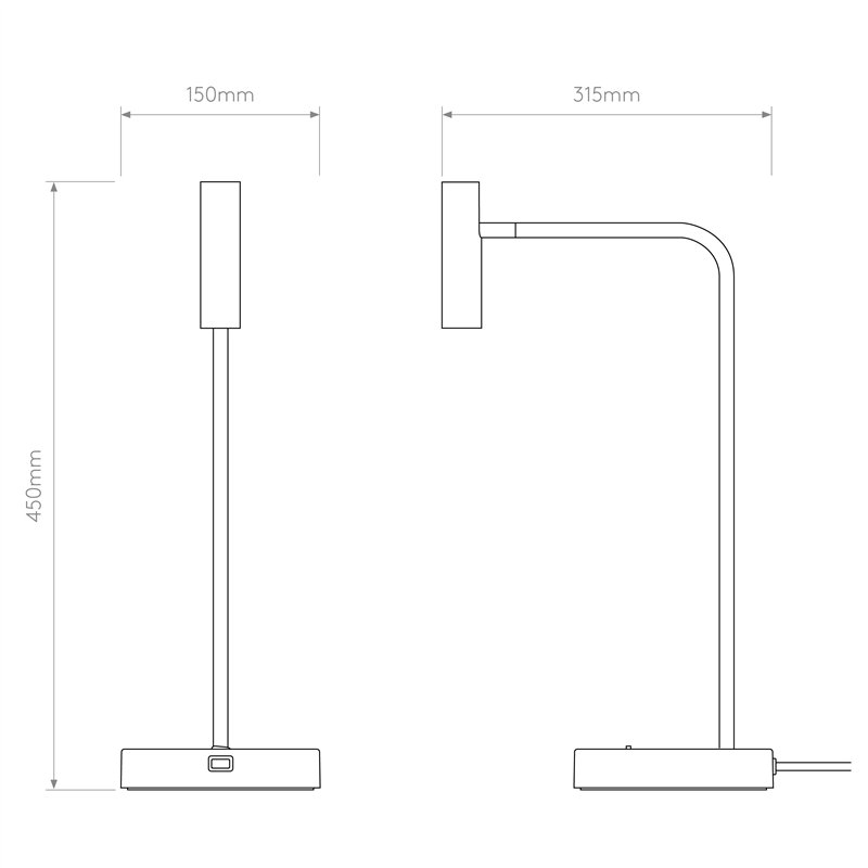 Astro Enna Desk USB C | Tafellamp