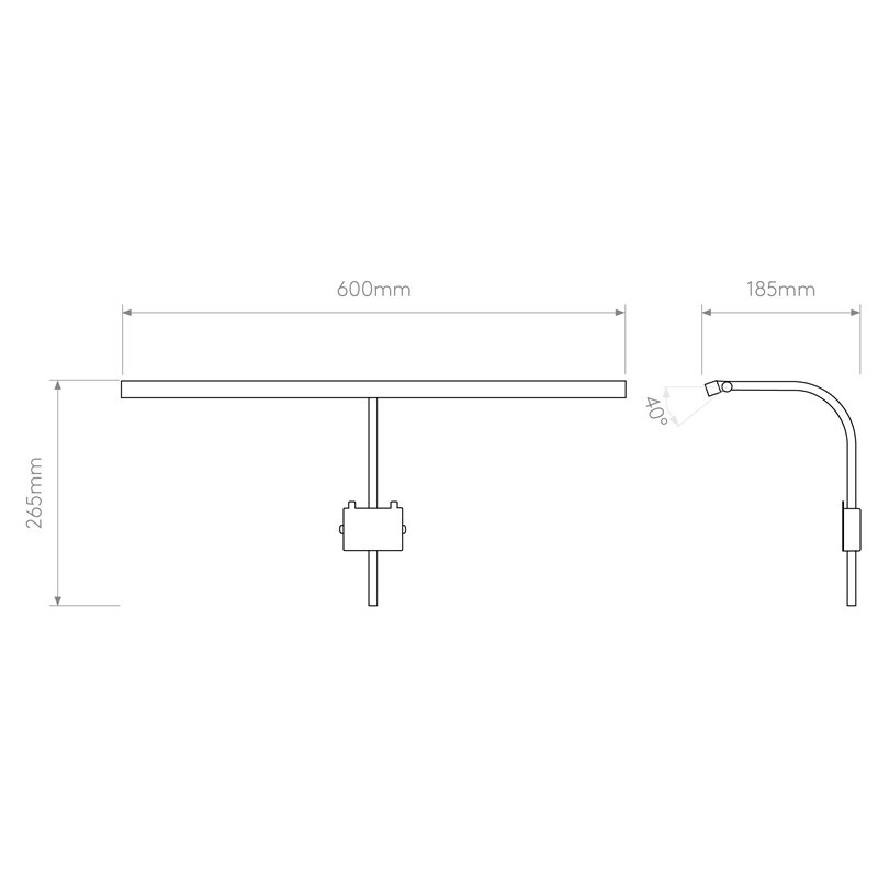 Astro Mondrian 600 Frame Mounted LED | Wandlamp