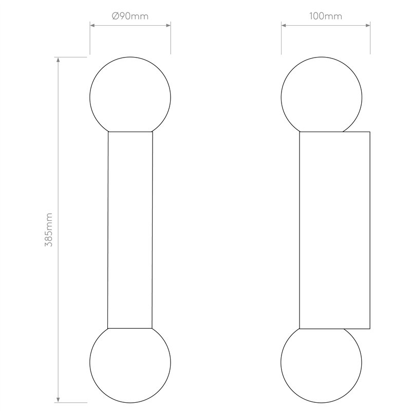 Astro Ortona Twin | Wandlampe