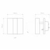 Astro Enna Square Switched LED | Wall lamp