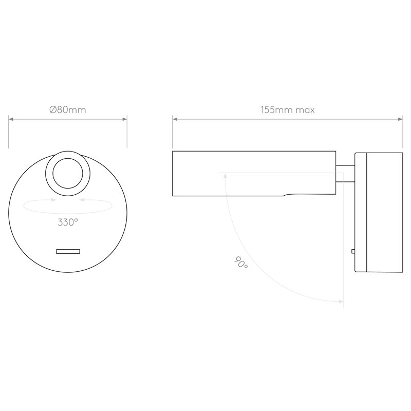 Astro Enna Surface LED | Wandlamp