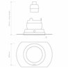Astro Pinhole Slimline Round Flush Adjustable Fire-Rated | Recessed spot