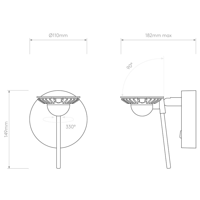 Astro Miura Wall | Wandlampe