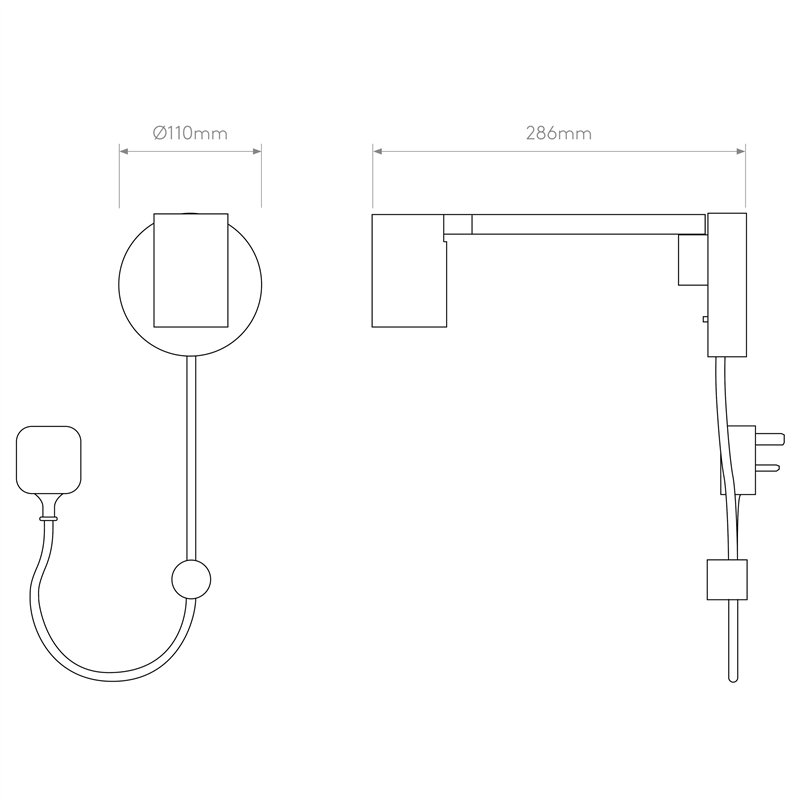 Astro Ascoli Swing Plug In | Wandlampe
