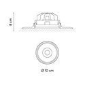 Vibia Circle Trimless Narrow Ø 10 cm - 3330 inbouwspot