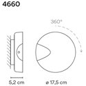 Vibia Dots A Turnable wandlamp