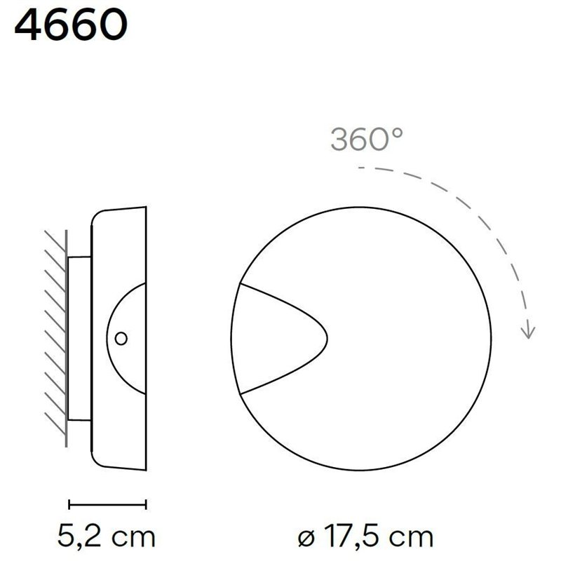 Vibia Dots A Turnable applique