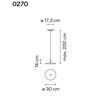Vibia Skan 30 suspension lamp