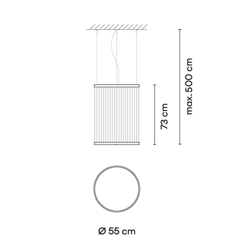 Vibia Array Ø 55 cm - 73 cm - 1815 Hängelampe